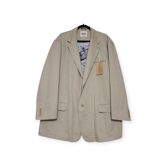 NWT Size 50 Long Men's tan sport coat blazer jacket By 626 Blue Vintage Surplus - Picture 1 of 7